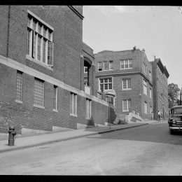 Entrance to the Charlestown Boys Club on Green Street